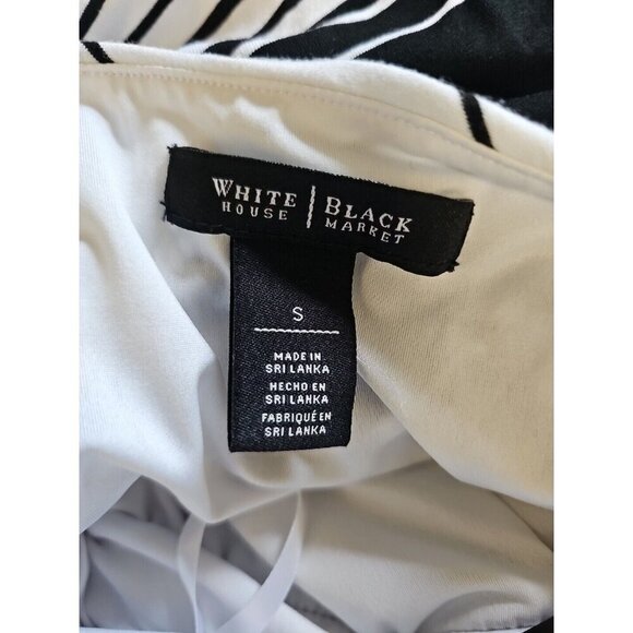 White House Black Market Size Small Women's Sleeveless Bias Stripe Maxi Dress - Picture 4 of 6
